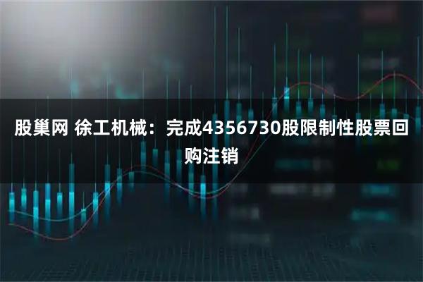 股巢网 徐工机械：完成4356730股限制性股票回购注销